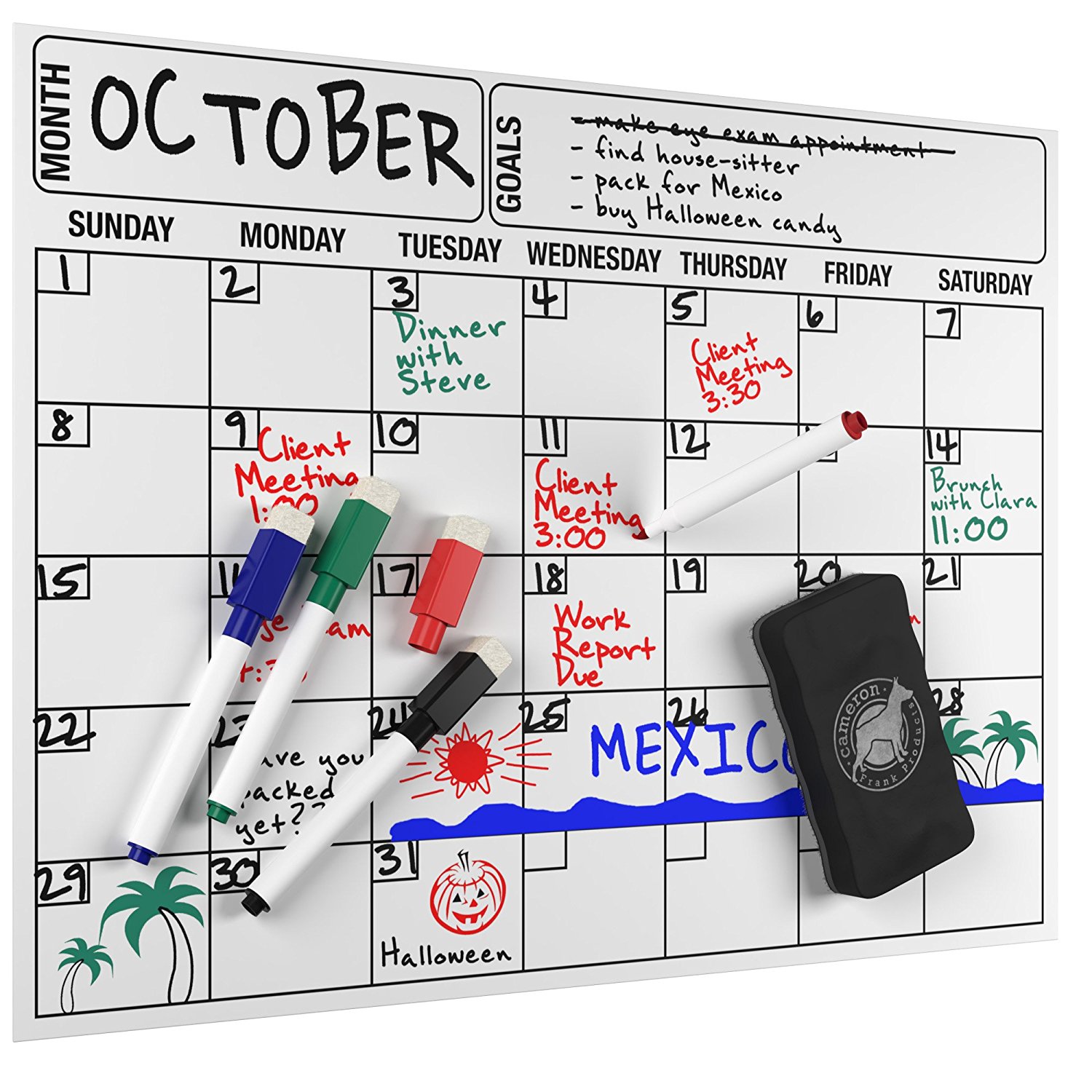 Dry Erase Calendar Metziahs