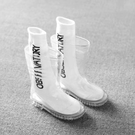 kids clear boots