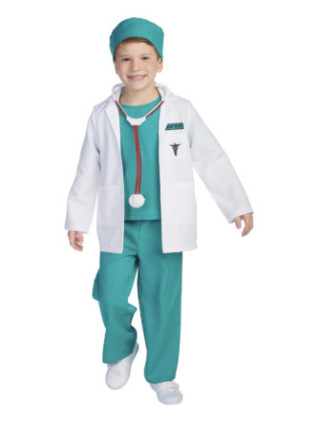 FAO Schwarz Children's Doctor Costume Ages 3-6 NEW 